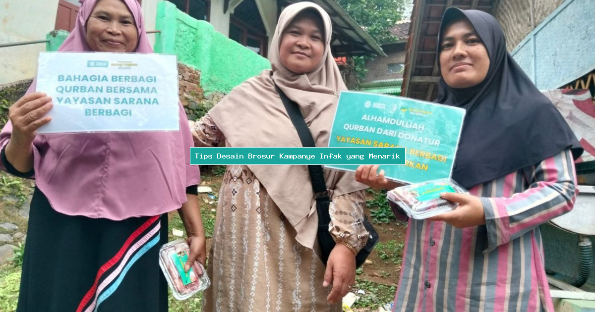 Tips Desain Brosur Kampanye Infak yang Menarik
